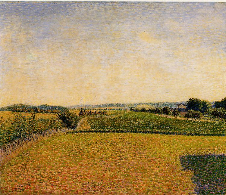 Railroad to Dieppe - Camille Pissarro Paintings